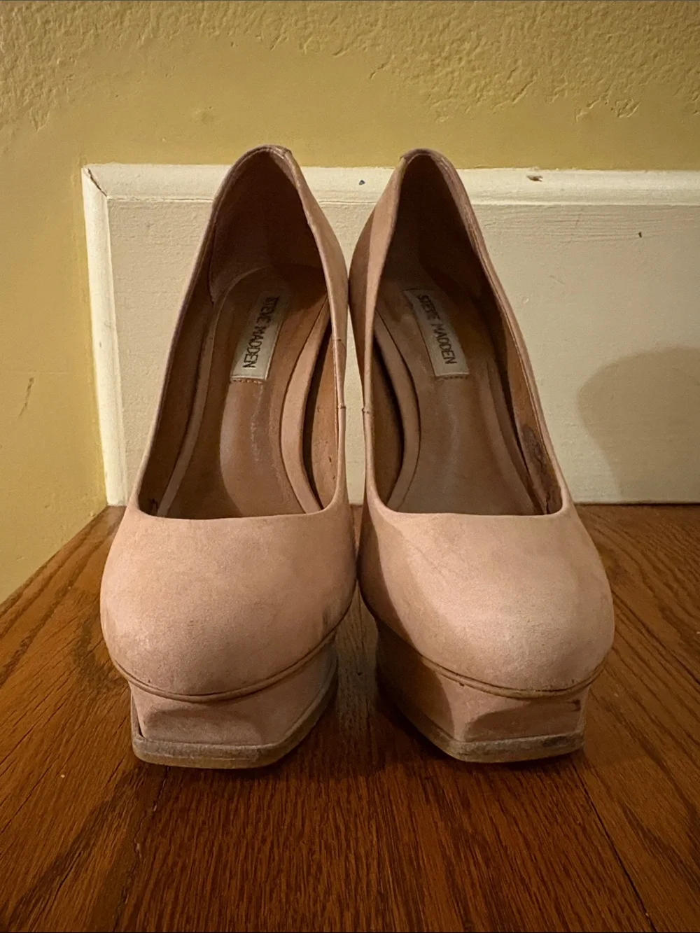 Steve Madden Women's Nude Suede Platform Classic High Heel